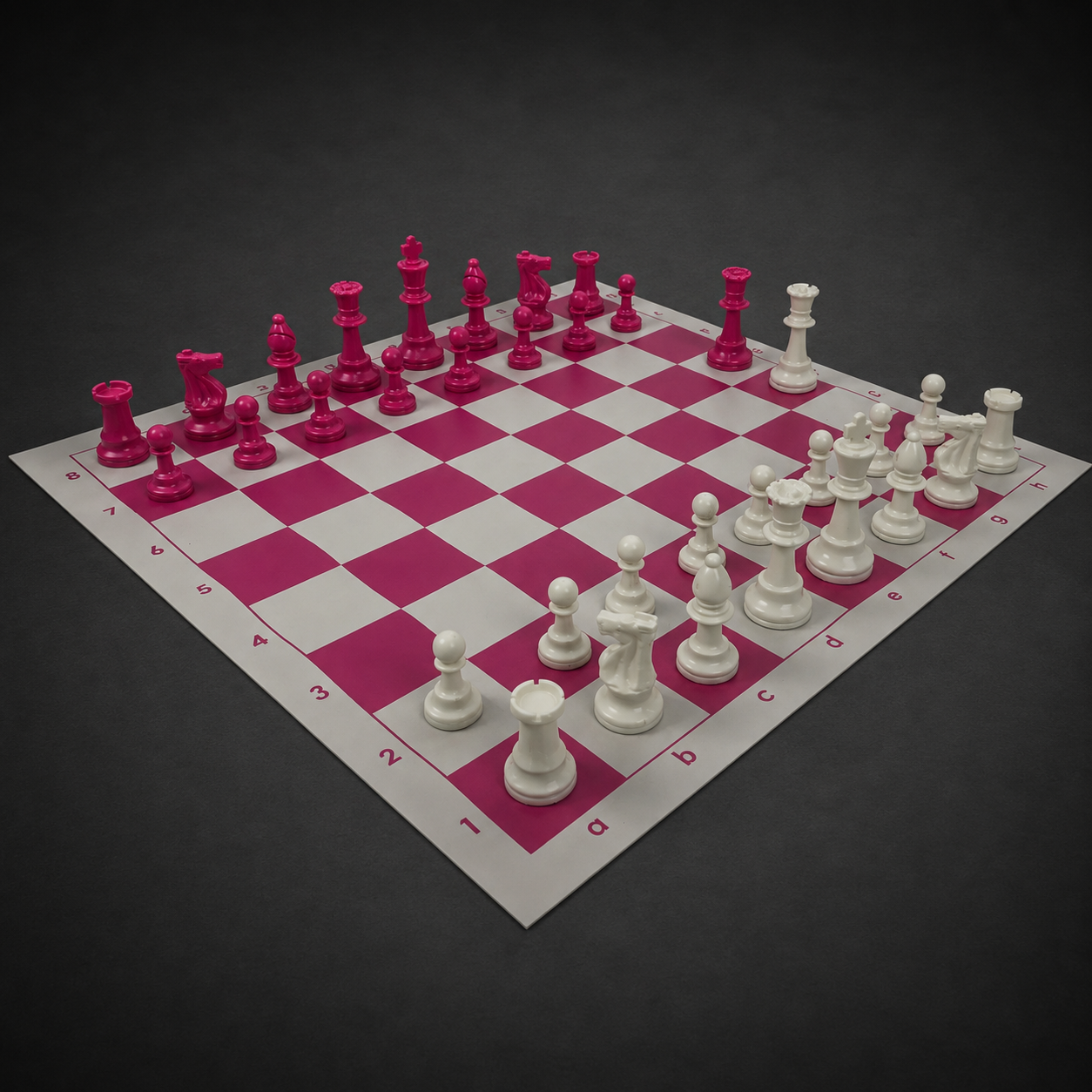 Custom Full chess sets (roll up board, pieces , draw string bag for set ) 2